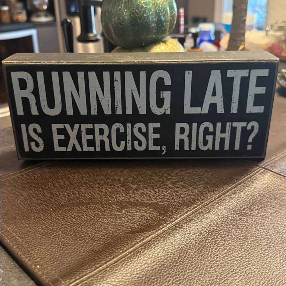 Black and White Decorative Sign